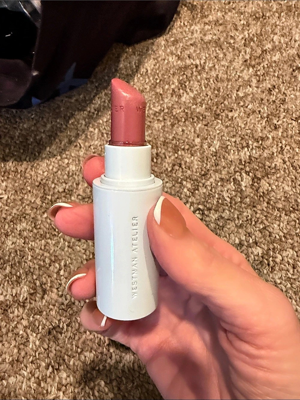 Westman Atelier HydroBlush Tinted Lipstick Ballerine Pink Lipstick used twice